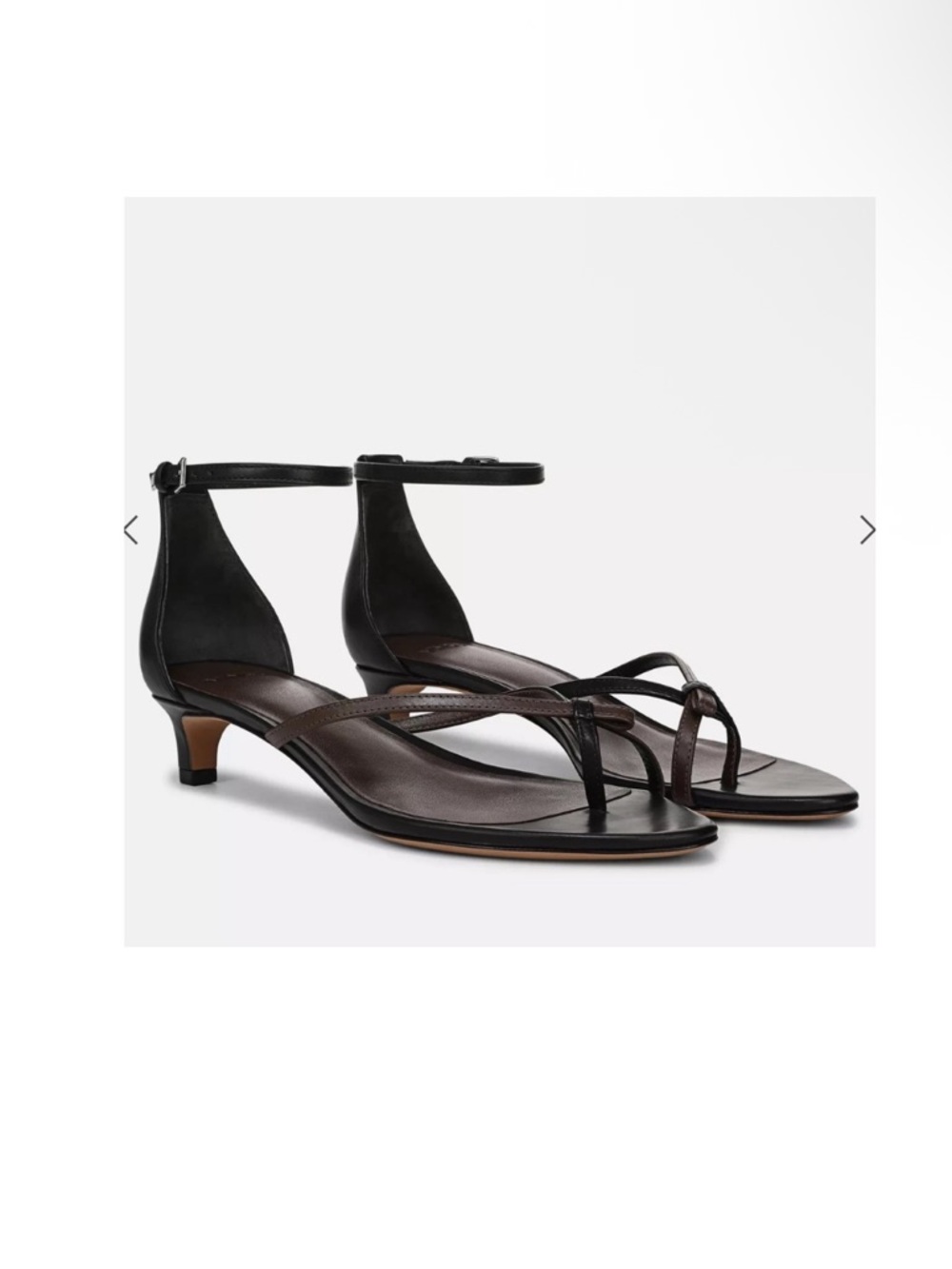 Vince Siri Leather Heeled Sandal women size 9 NEW 
$295Color: Black/Nutwood